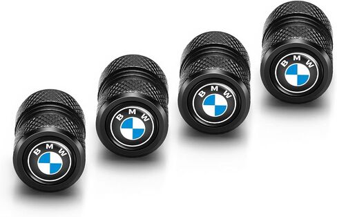 Metal car tire Valve Compatible with BMW M X1 X3 M3 M5 X1 X5 X6 Z4 3 5 7 Series car Trim Accessories 4pcs Black in Saudi Arabia