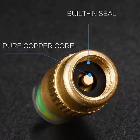 Carreno 4pcs New Car All Copper Material Tire Pressure Caps 35 PSI 2.4 Bar TPMS Tire Pressure Monitor Sensor Indicator 3 Color Eye Alert in Saudi Arabia