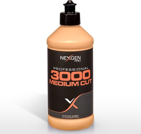 Nexgen Pro 3000 قطع متوسط ​​16 أونصة | مزيل خدوش السيارة الآمن من بودي شوب | خالي من الحشو، صنع في الولايات المتحدة الأمريكية، مواد كاشطة متخصصة للتقليل | مزيل خدوش مائي للمركبات in Kuwait