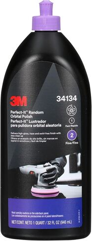 3M Perfect-It Random Orbital Polish, 34134, 1 Quart, Fast Cutting Polisher for Automotive Buffing & Polishing, High-Gloss Finish in Saudi Arabia