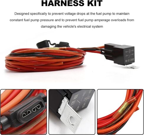 Fuel Pump Relay Assembly 40A Relay 30A Fuse Replacement for 12V System P/N 30247 Electric Fuel Pump Wiring Harness Relay Kit Waterproof Relay Switch Kit in Saudi Arabia