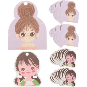 Stobok 100pcs بطاقات عرض مشبك الشعر ، حامل القوس شعر عبواتي المجوهرات للأطفال للعرض والتنظيم ، 3.93 × 3.07 بوصة