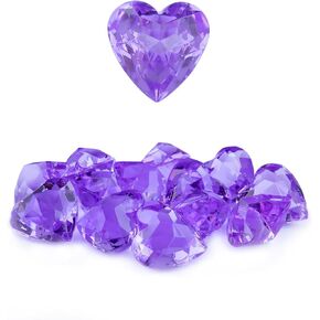 NICEUP 30PCS صافية Acrylic Heart Gems Big Gems Toys 1.5in طاولة ديكورزات مزيفة من الماس أحجار غوص للأحجار الكريمة لعيد الزفاف الأحجار الكريمة الحرف ، الحفلات الحفلات.