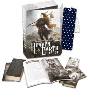 DECK CARD TAROT Heaven and Earth - حزمة مع السماء وأرض تارو سطح السفينة والكتب الإرشادية بالإضافة إلى المرجعية | بطاقات التارو مع مجموعة دليل