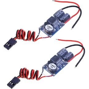 meivifpv 2pcs rc bec ubec 5v 5a التنقل لأسفل وحدة منظم الجهد UBEC 2S-7S لـ FPV Quadcopter Airplane RC Servo RC Car Boat Models ، Black