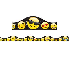 ASHLEY PRODUCTIONS Emoji's Magnetic Border (12 Piece), 12" x 1" , Steel