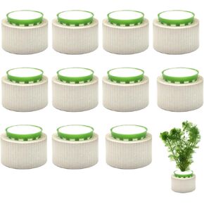 16 Pack Aquarium Plant Weights, Aquatic Plants Fixed Ring Set, Anti-Floating Ceramic Aquarium Plant Rings, Aquarium Landscape Decoration Fish Tank Accessories 1.8 x 1.3 Inch