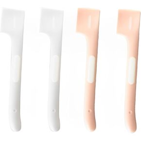 4 PCS Pet Food Spoon, Pet Food Mixing Spoons Cat Wet Food Spoon Pet Cat Dog Food Spatula, Food Can Supplies Canned Scoop for Dog Cat Feeding Can (Gray and Pink)