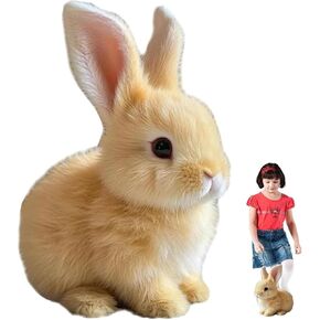 My Realistic Bunny Toy, Easter Interactive Bunny Plush Toy - Educational Stuffed Animal, Jumping, Twitching, and Shaking Ears, Walking Rabbit