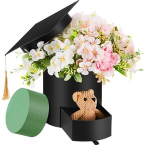 Watersay Cap Cap Flower Box 2025 التخرج مربع هدايا مربع زهرة باقة زهرة الحالة للترتيبات الهدايا الحفلات اللوازم