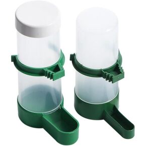 Bird Feeder 2PCS Plastic Bird Water Drinker Hanging Food Dispenser Automatic Drinking Fountain Bird Supplies Parrot Feeding Tool Bird Cage Accessories