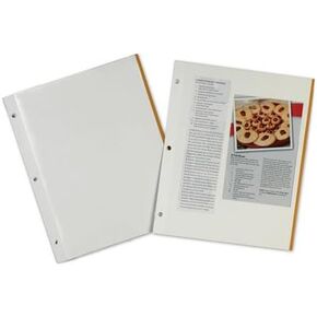 Meadowsweet Kitchens 3 Binder Binder ، 12 حامي مغناطيسي ذاتي التثبيت ، صفحات لملاطات الوصفات أو صفحات الصفحات الكاملة