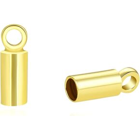 10pcs Adabele أصيلة 925 sterling الفضة نهاية الغراء الغراء في الأنبوب endcap ل 2 مم الجلد الأسلاك السلكية الخيط DIY المجوهرات صنع ss259-2