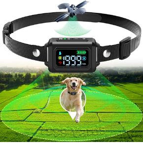GPS اللاسلكي الكلب السياج ، السياج غير المرئي للكلاب ، والصفير/الاهتزاز/الصدمة 3 أوضاع ، IPX7 مقاوم للماء/طوق القابل لإعادة الشحن للكلاب أكثر