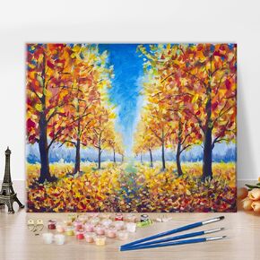 TUMOVO Abstract Paint by Numbers for Adults Cross Sunset with Clouds Easter DIY Adult Paint by Number Kits on Canvas Religion Acrylic Painting by Numbers Oil Painting Art Crafts 16x20 in