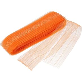 UXCELL 2.6 بوصة × 27 ياردة قاسية جديلة Horsehair مع شريط موجة مرنة لفة مرنة ل NYLON BONIT