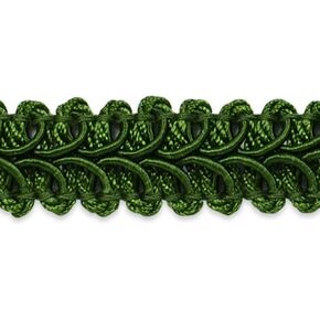 Alice Classic Woven Braid Trim, 1/2-Inch Versatile Trim for Sewing, Washable Decorative Trim for Costumes, Home Decor, Upholstery, 5-Yard Cut, Hunter Green
