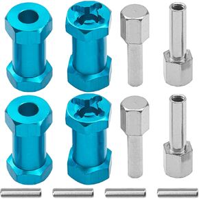 4pcs sharegoo 12mm Whex Hux Hub مع إزاحة 25 ملم متوافقة مع 1/10 Traxxas Rustler Axial SCX10 Wraith 90046 RC4WD D90 Tamiya CC01 1/10 RC CARKLER CAR