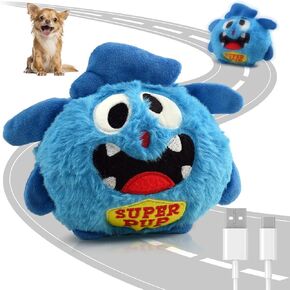 Petbobi Interactive Dog Toys - Rechargeable, Upgrade Moving Dog Toy for Stimulating Play, Pet Plush Squeaky Ball, Ideal for Small and Medium Breeds
