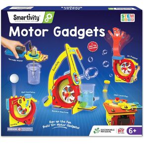Smartivity 10in1 Motor Gadgets Kit for Kids I STEM Toys for Age 6،7،8،9،10،11،12،13 years | بناء مشاريع إلكترونيات بارد | هدايا عيد ميلاد للبنين والبنات | مجموعة العلوم للأطفال 6-13