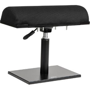 Mind Reader Foot Rest, Under Desk, Ergonomic, Hydraulic Height Adjustable, Ottoman, Office, Foam, 16.75" L x 7.5" W x 3.75" H, Black