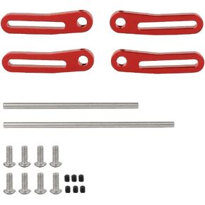 TRX4 Front Rear Modular Bumper Bull Bars for 1/10 RC Crawler Chassis LCG TRX6 SCX10 Capra Power Wagon Upgrade Parts (Black)
