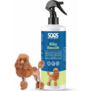 Soos Pet Silky Smooth 5-in-1 Leave-On Conditioning Spray for Dog & Cat | Moisturizing, Anti-Itch, Softens Coat, Natural Ingredients | Pet Grooming Essentials - 500ml