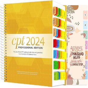 Index Tabs for CPT 2025 Professional Edition. Color-Coded and Laminated CPT Code Book Tabs, with Page Markers and Alignment Guide & Bookmark (Book not Included) (CPT 2025)