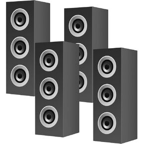 4 PCS 80S 90S Party Decorations Hip Hop Party Favore 16.5 × 5.9 × 5.9 بوصات صناديق صناديق كبيرة للورق لـ Retro 1980s التسعينات الموسيقية النيون ديكور (ملونة)