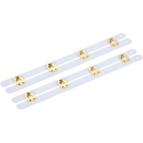 uxcell 2 Set Corset Busk, 11 Inch White Steel Boning Support with Gold Buttons Spring Steel Corset Busk Corset Boning for Sewing Corset Making Gown Wedding Dress in Kuwait