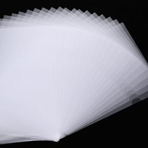 100pcs مجلدات واضحة للمستندات البلاستيكية من النوع L-type Copy Safe Project Project Size Size Size Size Profern