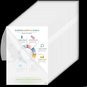 100 حزمة مجلد وثيقة وثيقة ، copy copy copy safe project project ， من النوع l من النوع الحجم حجم الأكمام البلاستيكية مجلدات ， العودة إلى مجلدات ملفات المدرسة لأوراق حجم A4