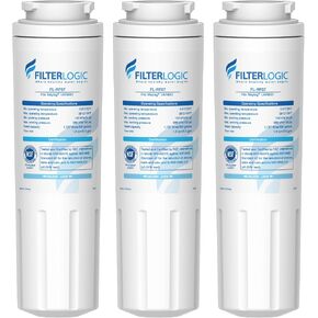 Filterlogic UKF8001 Replacement for EveryDrop Filter 4, Whirlpool EDR4RXD1, Maytag 4396395, UKF8001AXX-200, UKF8001AXX-750, 46-9006, Puriclean II, FMM-2, FL-RF07, Refrigerator Water Filter, Pack of 3