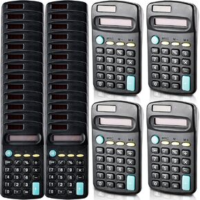 30 PCS الحاسبة الأساسية الحاسبة الحاسبة الحاسبات الصغيرة حجم الجيب MINI 8 أرقام حاسبة شاشة للأطفال