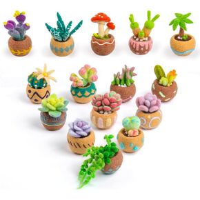 AURAFUL Needle Felting Kit, 13 Pcs Animals Needle Felting Set, DIY Needle Felting Suppliesmazon with Wool Roving, Instruction Manual, Felting Beginner Tools(Animals-13 Pcs)