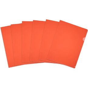 PATIKIL 6 Pack L-Type Plastic Planters ، حجم الحرف مجلدات واضحة للمستندات مجلد مشروع الورق للمكتب المنزلي ، الأزرق الفاتح