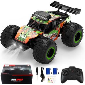 RC Cars ، 1: 20 مقياس سيارة التحكم عن بُعد سيارة ، 2WD عالية السرعة 30 كم/ساعة جميع التضاريس لعبة كهربائية خارج الطريق RC ، والسيارات RC للأولاد الأطفال والبالغين هدية (Orange)
