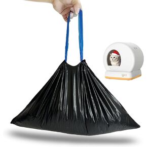 45 COUNT CAT CAT STERTER BOX LINERS متوافقة مع MEO تريد MW-SC01/MW-SC02/MW-LR01 ، أكياس فضلات القط الرباط