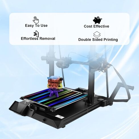 Ideaformer Double Sided Textured PEO PET Spring Steel Plate 310x310mm，Diamond PEO+Carbon Fiber PET Build Plate for Artillery Sidewinder X1 X2 for Creality CR-10 CR-10S Anet A8 Plus in Kuwait