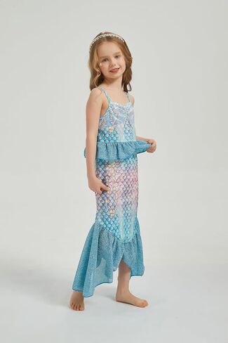 ارتداء Mermaid for Girls.including a Crown و Scepter ، هدية عيد ميلاد رائعة للفتيات. in Kuwait