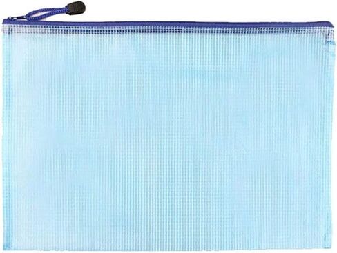 Bill Plastic Wallets Zip Lock Bags Mesh Document Wallet Document Folders Plastic Pockets Zipper File Wallet for School Office Homework Travel Storage Bags Green in Kuwait