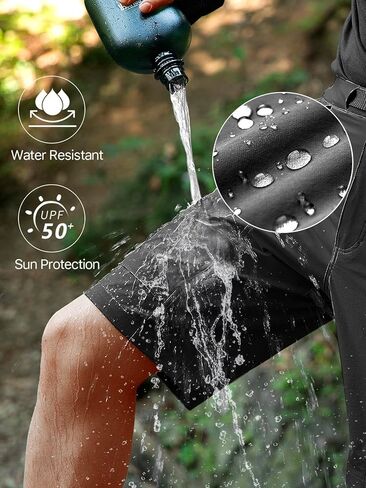 FREE SOLDIER Men's Cargo Hiking Shorts with Belt Lightweight Quick Dry Tactical Shorts with Pockets for Casual Work Golf in Saudi Arabia