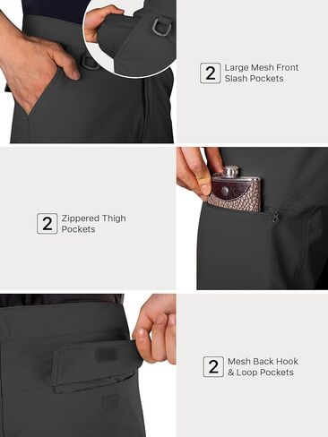 FREE SOLDIER Men's Cargo Hiking Shorts with Belt Lightweight Quick Dry Tactical Shorts with Pockets for Casual Work Golf in Saudi Arabia