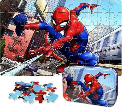 NEILDEN Jigsaw Puzzles for Kids Ages 4-8 Puzzles Packed in Tin Box 60 Pieces Learning Educational Puzzles for Children Girls and Boys, Princess in Kuwait