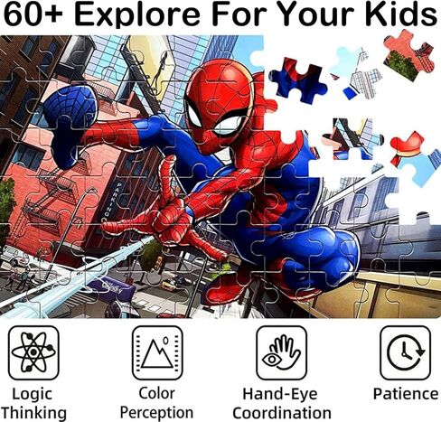 NEILDEN Jigsaw Puzzles for Kids Ages 4-8 Puzzles Packed in Tin Box 60 Pieces Learning Educational Puzzles for Children Girls and Boys, Princess in Kuwait