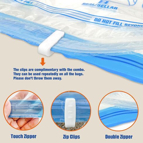 HIBAG 12 Compression Bags for Travel, Travel Essentials Compression Bags, Vacuum Packing Space Saver Zipper Bags for Cruise Travel Accessories (12-Travel) in Kuwait