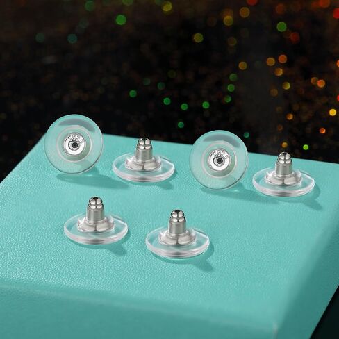 12mm Big Earring Backs, 925 Sterling Silver Locking Earring Backs Replacements, 18K Gold Earring Backs Replacements for Studs Heavy Droopy Earrings Hypoallergenice No-Irritate Secure in Kuwait