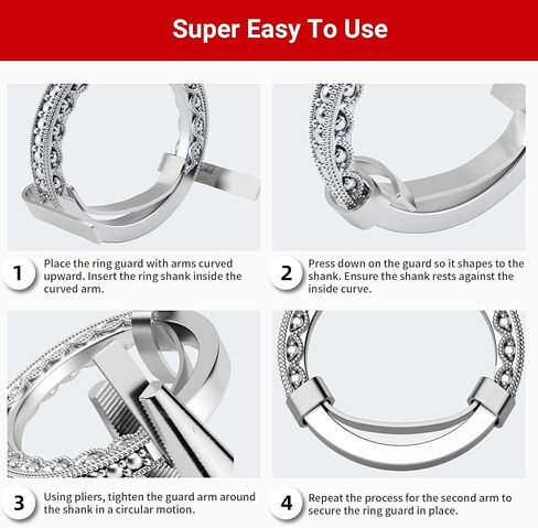 Omilly Filled Metal Ring Guard for Loose Rings, Invisible Ring Size Adjuster, Fits Ring Width 1.3mm-10mm, Easy to Use, 8 Pack with 4 Sizes, Secure Fit for Women & Men-Golden in Saudi Arabia