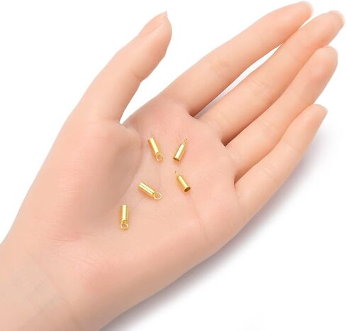 10pcs Adabele أصيلة 925 sterling الفضة نهاية الغراء الغراء في الأنبوب endcap ل 2 مم الجلد الأسلاك السلكية الخيط DIY المجوهرات صنع ss259-2 in Kuwait