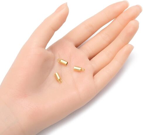 10pcs Adabele أصيلة 925 sterling الفضة نهاية الغراء الغراء في الأنبوب endcap ل 2 مم الجلد الأسلاك السلكية الخيط DIY المجوهرات صنع ss259-2 in Kuwait